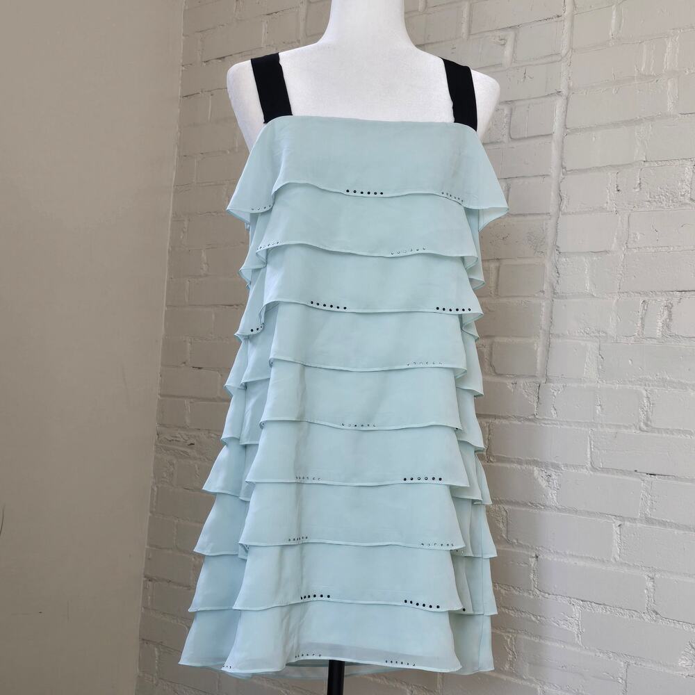 Victoria’s Secret Pastel Mint Green Tiered Ruffle Coquette Fairycore Mini Dress